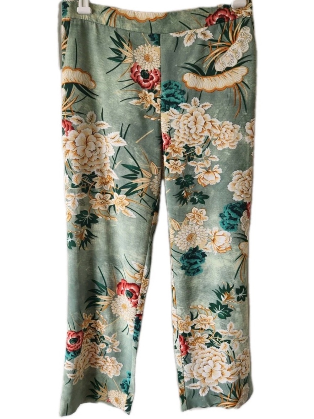 Cynthia Rowley nod to Zara style Sage Floral Pants size 6
